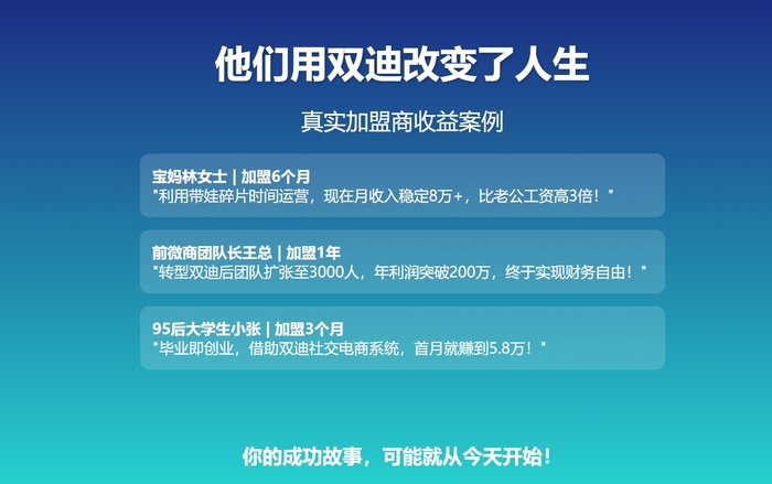 双迪直销加盟政策升级：零囤货高返佣开启创业新篇